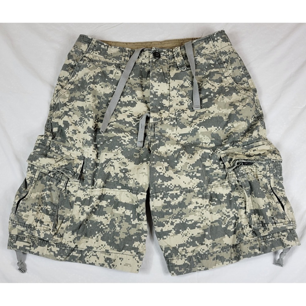 Rothco Infantry Utility Shorts Mens Small‎ Regular Digital ACU Camo Cargo Cotton